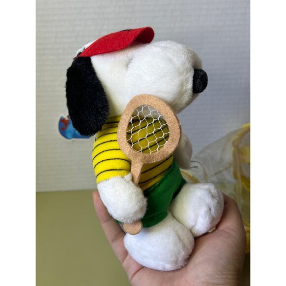 Singapore Airlines Peanuts Snoopy Tennis Player Plush Stuffed Animal Toy Doll - Picture 10 of 12